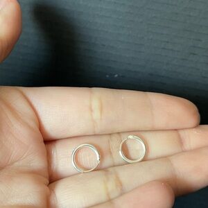 Sterling silver Huggie hoop earrings 7mm